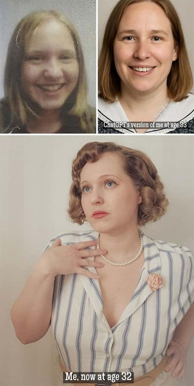 Eerily Accurate AI Aged Childhood Pics (30 photos)