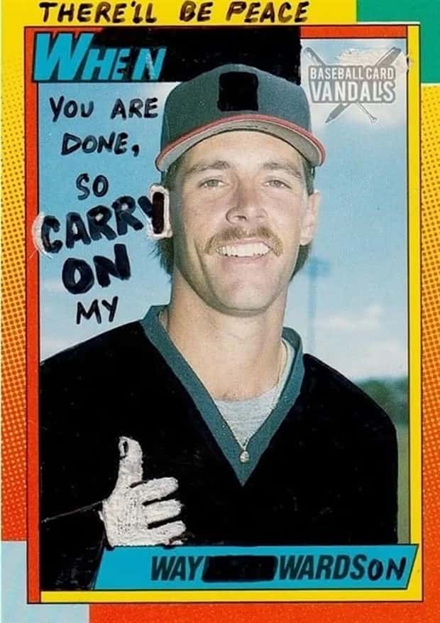 Hilariously Altered Baseball Cards (30 photos)