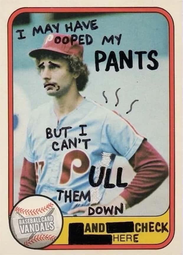 Hilariously Altered Baseball Cards (30 photos)