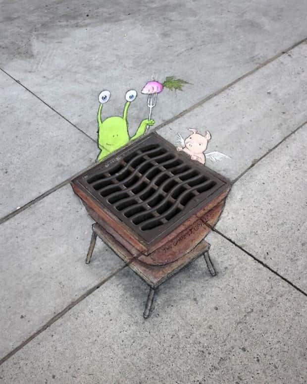 Amazing Sidewalk Creations by David Zinn (27 photos)