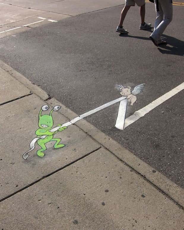 Amazing Sidewalk Creations by David Zinn (27 photos)