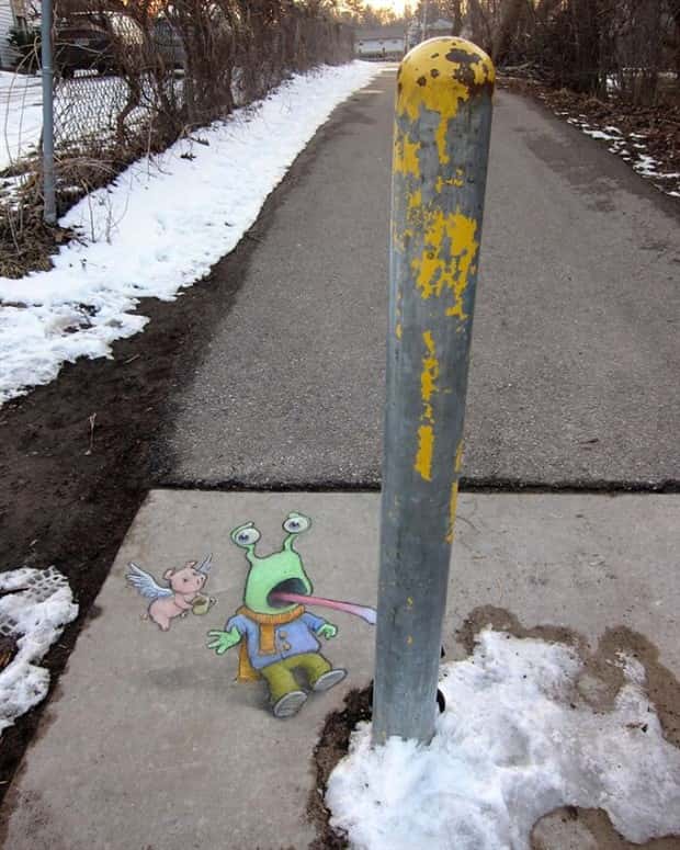 Amazing Sidewalk Creations by David Zinn (27 photos)