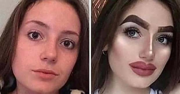makeup fails 7 When Makeup Makes Girls Look Worse (20 photos)