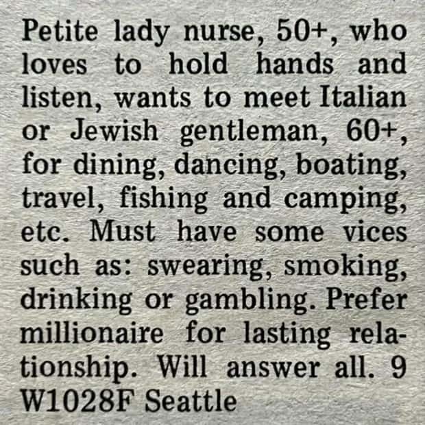 Vintage Personal Ads Are Quite Something (23 photos)