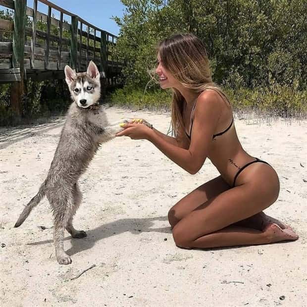 hot girls and dogs 11 Hot Girls With Dogs (30 photos)