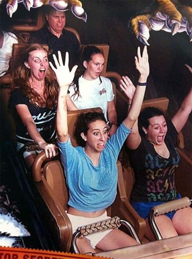 Hilarious Reactions on Rollercoaster Drops (37 photos)