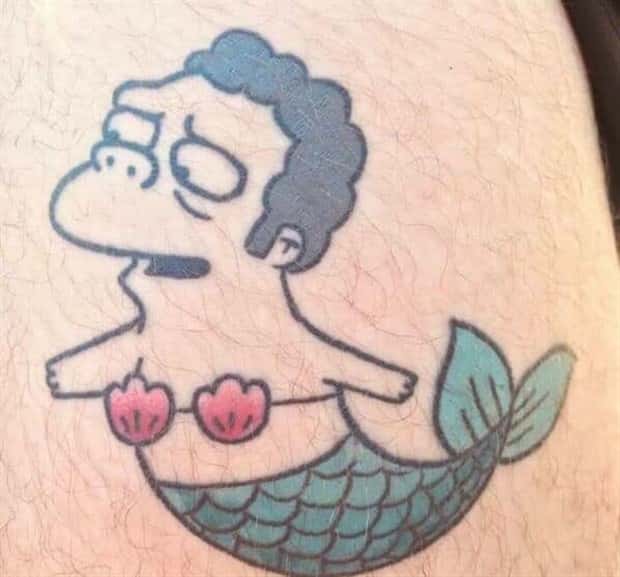 the simpsons tattoos 12 Only Hardcore Simpsons Fans Would Tattoo This (22 photos)