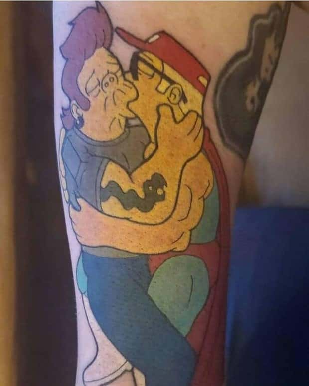 the simpsons tattoos 16 Only Hardcore Simpsons Fans Would Tattoo This (22 photos)