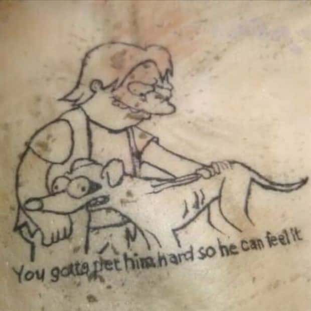 the simpsons tattoos 18 Only Hardcore Simpsons Fans Would Tattoo This (22 photos)