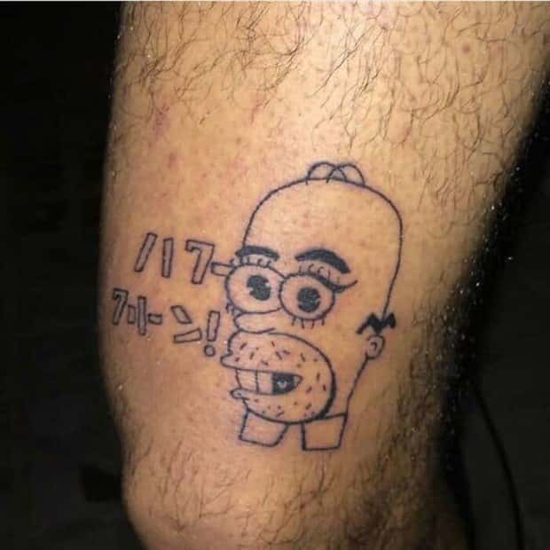 the simpsons tattoos 19 Only Hardcore Simpsons Fans Would Tattoo This (22 photos)