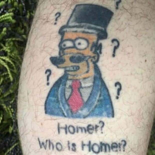 the simpsons tattoos 6 Only Hardcore Simpsons Fans Would Tattoo This (22 photos)