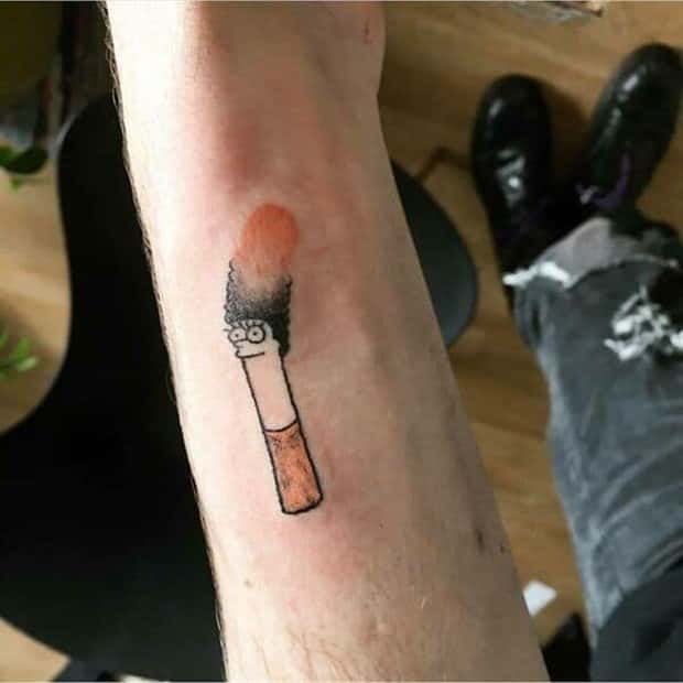 the simpsons tattoos 8 Only Hardcore Simpsons Fans Would Tattoo This (22 photos)