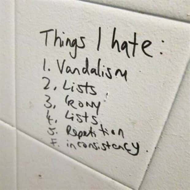 Toilet Graffiti Sparks Unexpected Wisdom (26 photos)