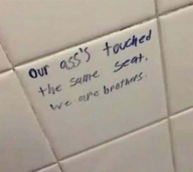 Toilet Graffiti Sparks Unexpected Wisdom (26 photos)