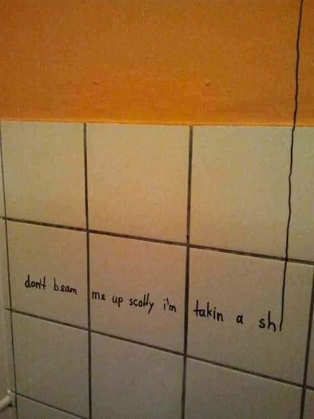 Toilet Graffiti Sparks Unexpected Wisdom (26 photos)