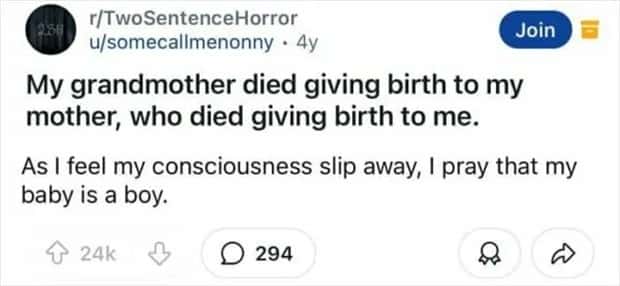 two sentence horror stories 13 Two Sentence Horror Tales to Keep You Up (45 photos)