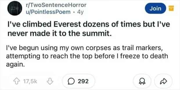 two sentence horror stories 18 Two Sentence Horror Tales to Keep You Up (45 photos)