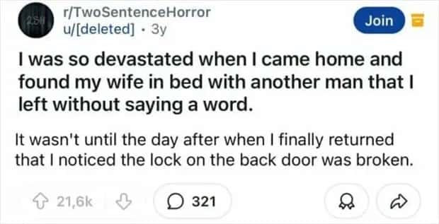 two sentence horror stories 3 Two Sentence Horror Tales to Keep You Up (45 photos)