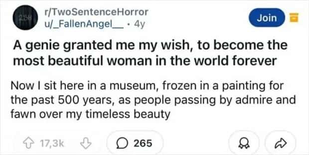 two sentence horror stories 31 Two Sentence Horror Tales to Keep You Up (45 photos)