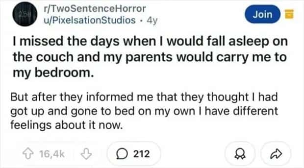 two sentence horror stories 45 Two Sentence Horror Tales to Keep You Up (45 photos)