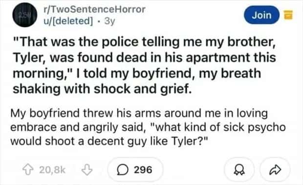 two sentence horror stories 7 Two Sentence Horror Tales to Keep You Up (45 photos)
