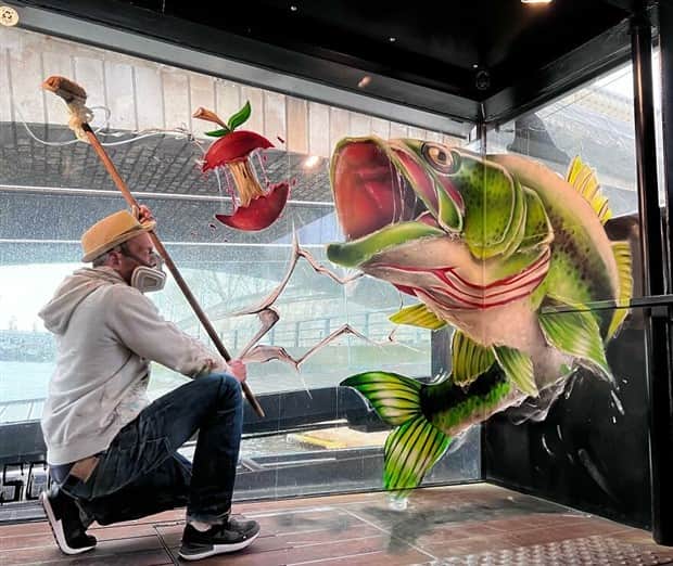 3d graffiti art by scaf 13 Unbelievable 3D Graffiti Illusions by Scaf (40 photos)