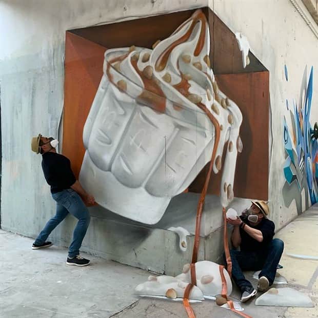 3d graffiti art by scaf 15 Unbelievable 3D Graffiti Illusions by Scaf (40 photos)