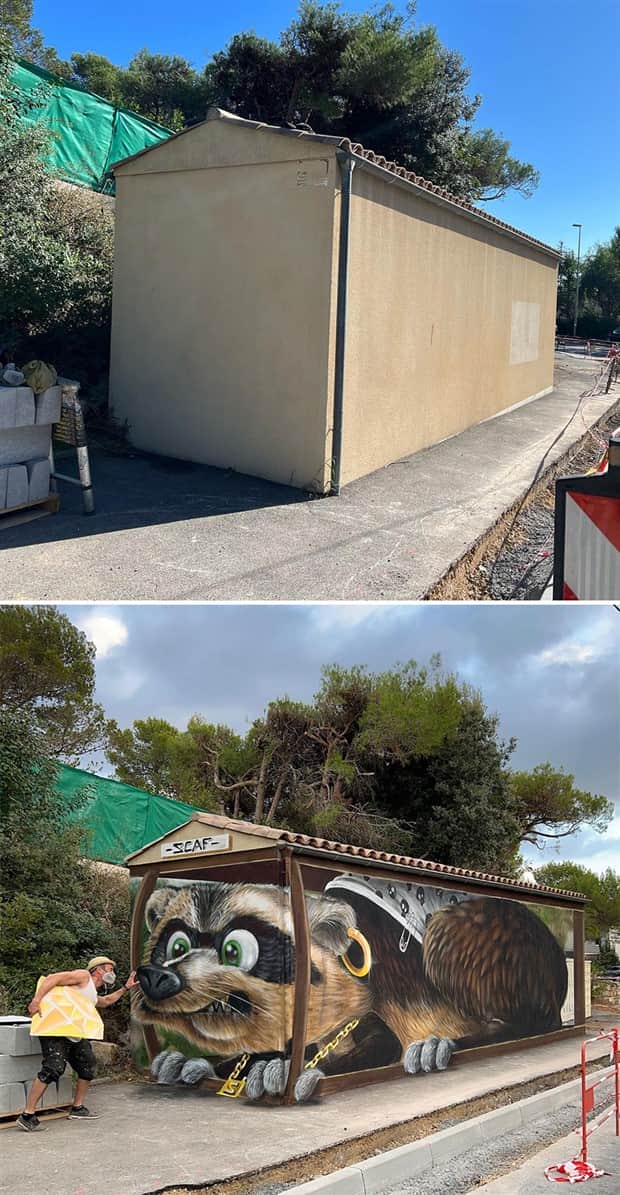 3d graffiti art by scaf 3 Unbelievable 3D Graffiti Illusions by Scaf (40 photos)