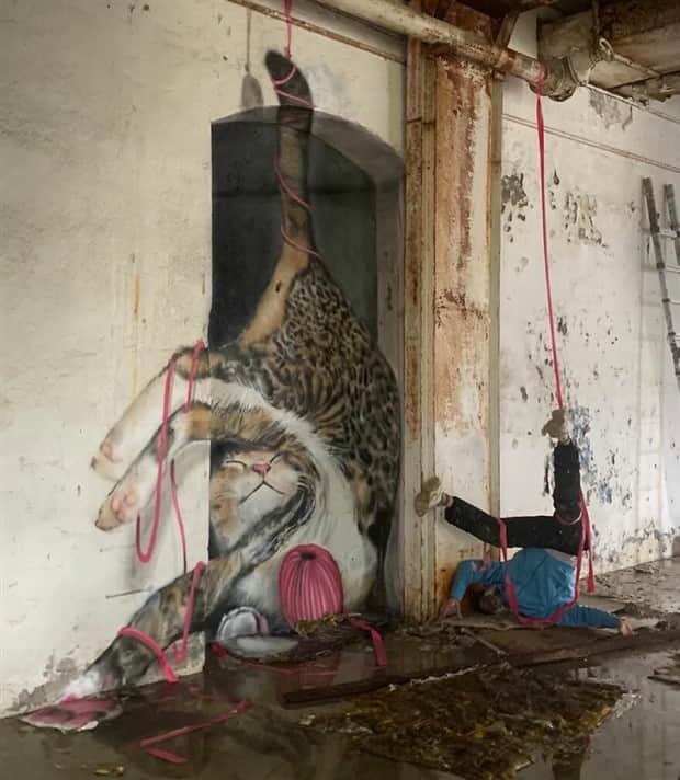 3d graffiti art by scaf 30 Unbelievable 3D Graffiti Illusions by Scaf (40 photos)