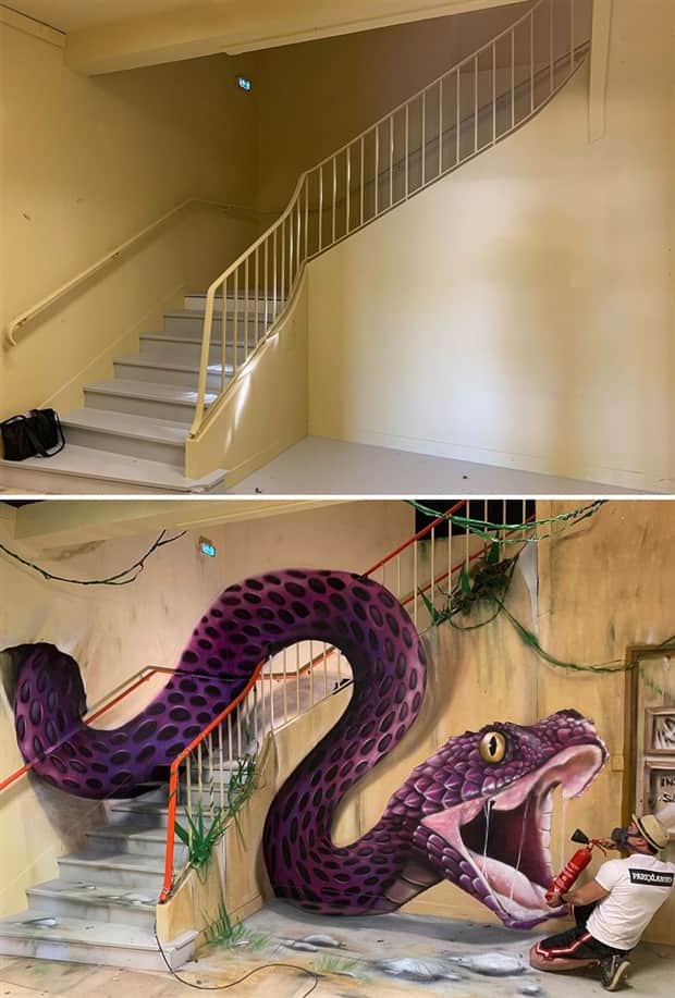 3d graffiti art by scaf 36 Unbelievable 3D Graffiti Illusions by Scaf (40 photos)