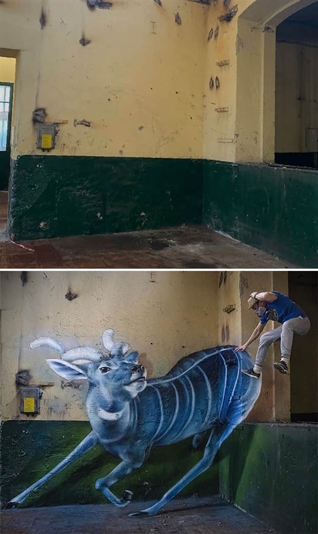 3d graffiti art by scaf 7 Unbelievable 3D Graffiti Illusions by Scaf (40 photos)