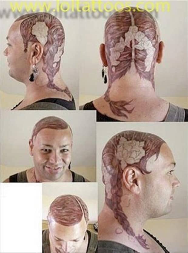 Hair Tattoos That Made It Worse (17 photos)