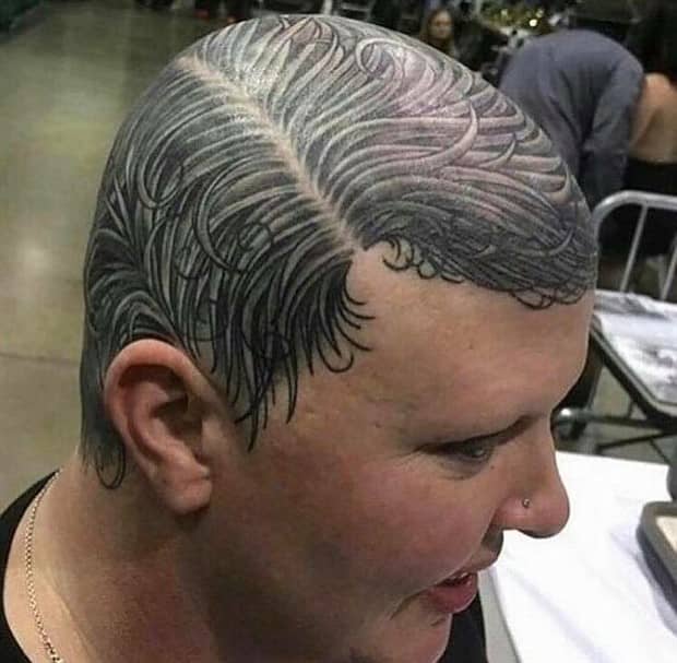 Hair Tattoos That Made It Worse (17 photos)