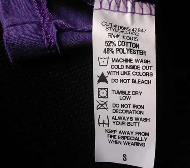 Hidden Humor Stitched Into Clothing Tags (30 photos)