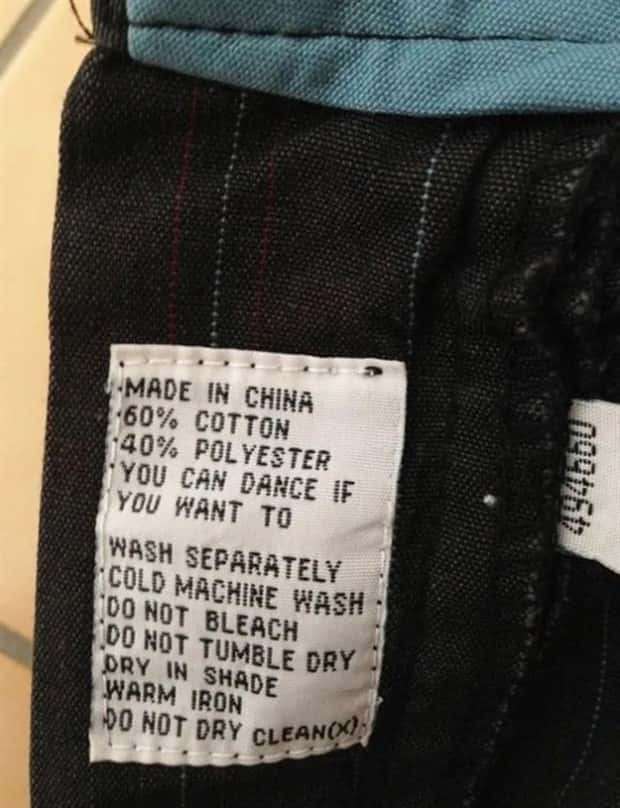 Hidden Humor Stitched Into Clothing Tags (30 photos)