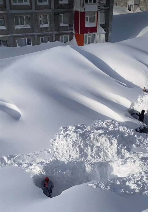 Kamchatka Buried Under Record Snowfall (20 photos)