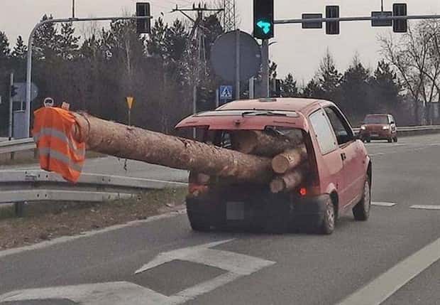 Overloaded Cars Driven With Pure Confidence (32 photos)