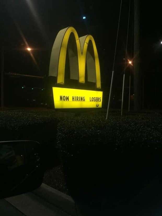 now hiring signs 14 These Fast Food Signs Are Pure Gold (25 photos)