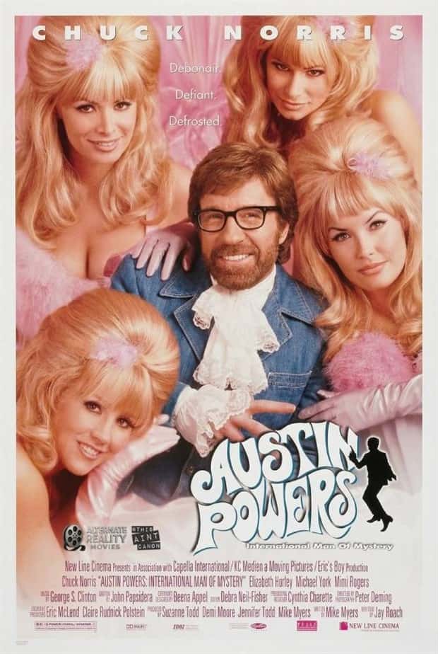 Iconic Movie Posters Improved By Chuck Norris (19 photos)