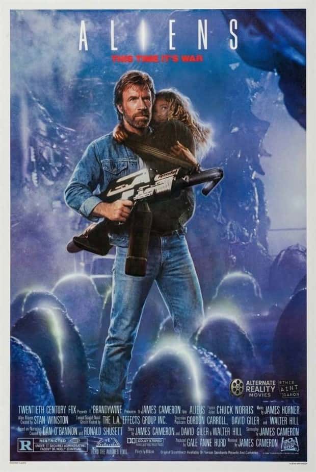 Iconic Movie Posters Improved By Chuck Norris (19 photos)