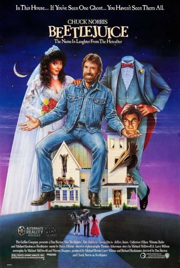 Iconic Movie Posters Improved By Chuck Norris (19 photos)