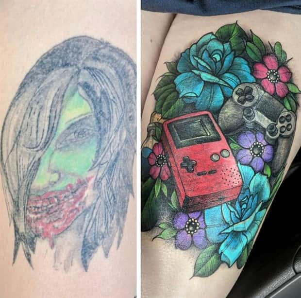 Creative Cover Ups for Scars and Failed Tattoos (23 photos)