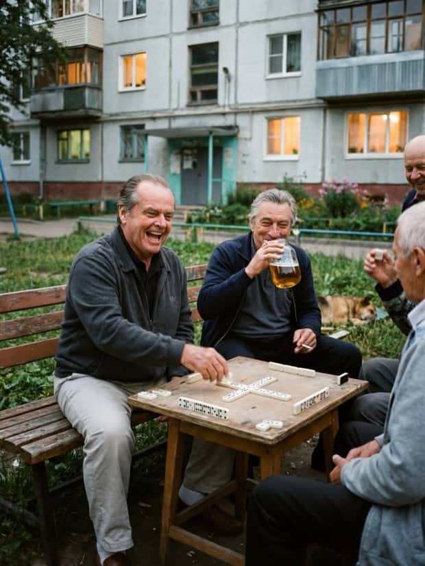 If Hollywood Stars Lived in 90s Russia (31 photos)