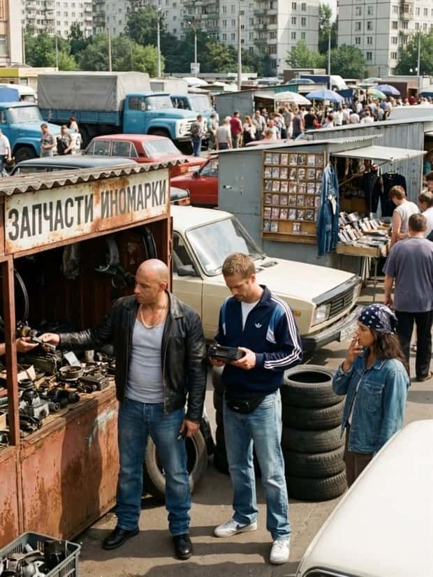 If Hollywood Stars Lived in 90s Russia (31 photos)