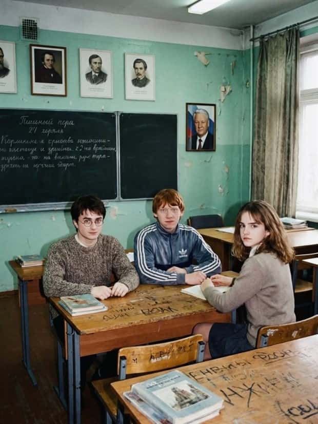 If Hollywood Stars Lived in 90s Russia (31 photos)