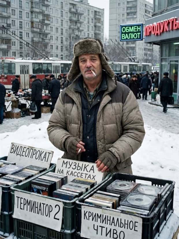 If Hollywood Stars Lived in 90s Russia (31 photos)