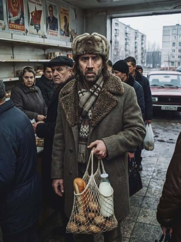 If Hollywood Stars Lived in 90s Russia (31 photos)