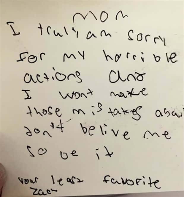 funny kids notes 19 30 Child Written Messages With Unintended Humor (30 photos)