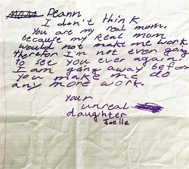 funny kids notes 23 30 Child Written Messages With Unintended Humor (30 photos)