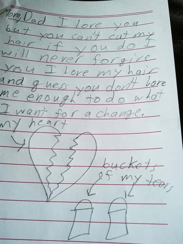 funny kids notes 9 30 Child Written Messages With Unintended Humor (30 photos)